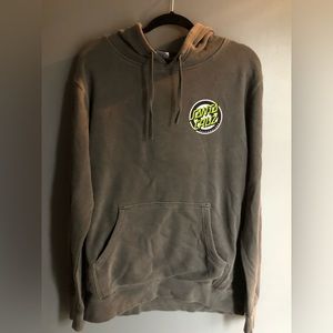 Santa Cruz Grey Hoodie with Green lettering. Great condition. Never worn